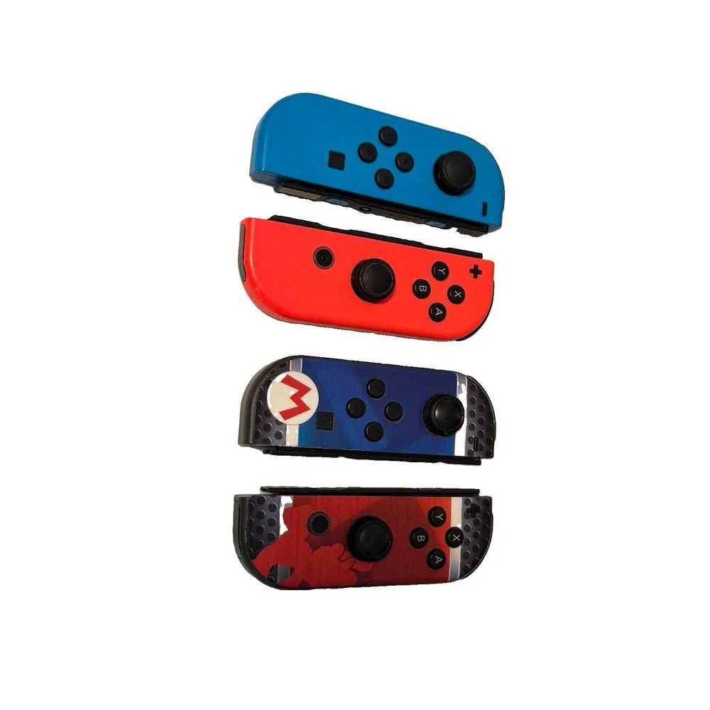 2 Sets Nintendo Switch Joy-Con Controllers Work STICK DRIFT + 2 wrist Straps